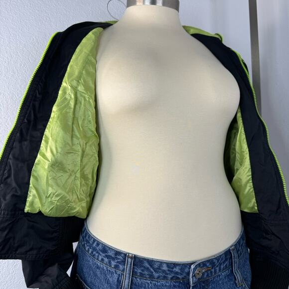 Y2k Rocawear Jacket Green Black Logo - Picture 5 of 8